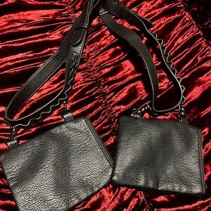 Blackwell Foxblood  Black Leather Crossbody Bag